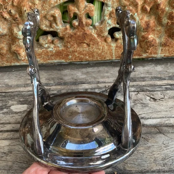 Vintage F.B. Rogers Silver Company Gravy Boat Stand - Picture 2 of 10